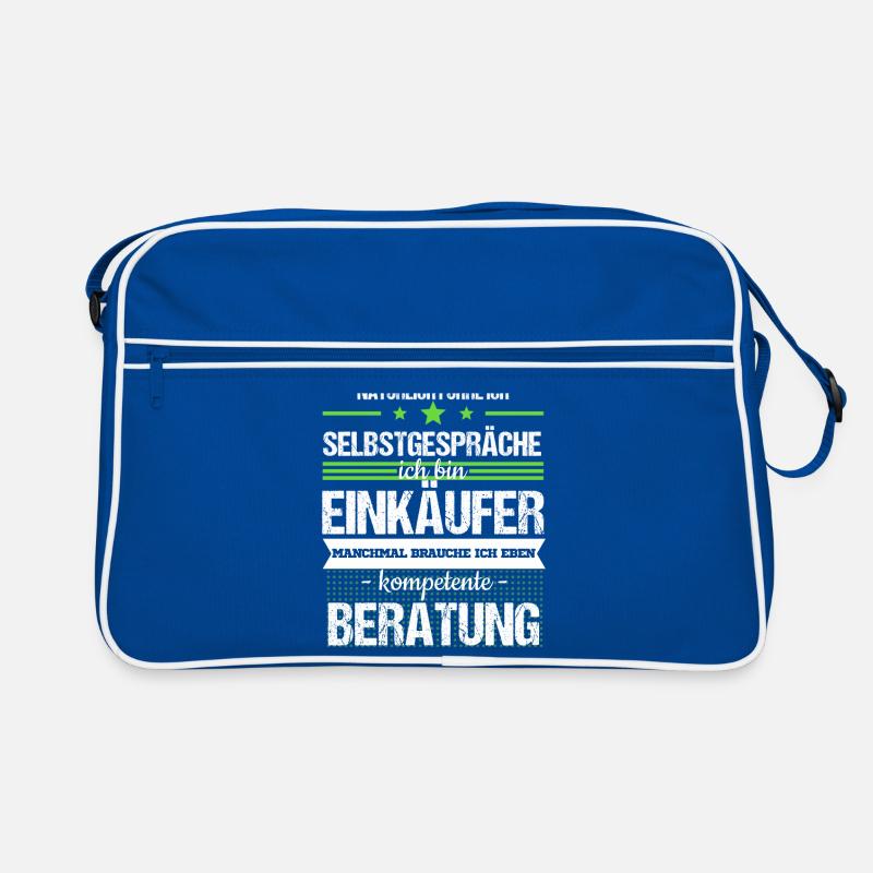 Einkäufer Einkauf Technisch Job Beruf Geschenk Retro Tasche