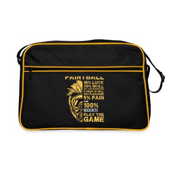 Paintball Joueur Paintball Game Gotcha Sort - Sac Retro - noir/or - Devant