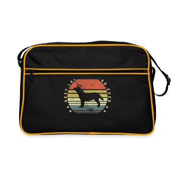 Best Labrador Dad Ever Dog Dad Dog Ownership - Retro Bag - black/gold - Front