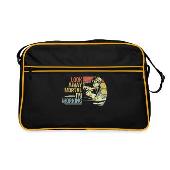 Soudeur Drôle Artisan Soudeur Profession Gesc - Sac Retro - noir/or - Devant