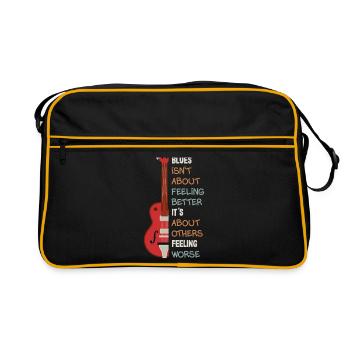 Blues musique guitariste guitariste guitare - Sac Retro - noir/or - Devant