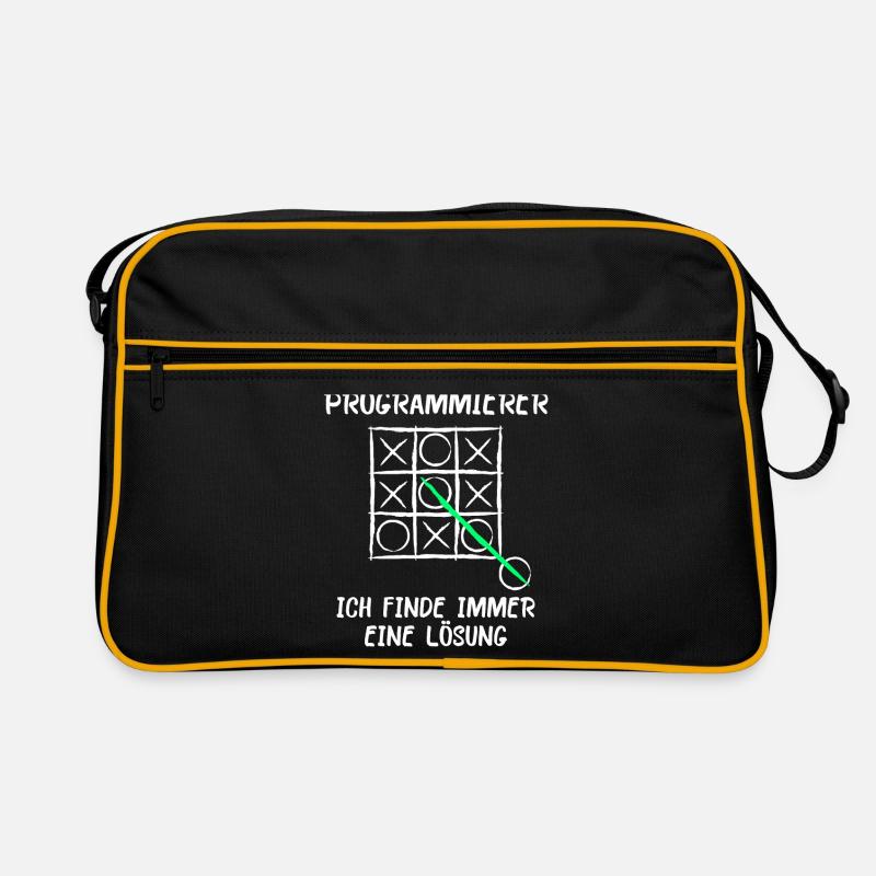 Ich bin Programmierer Lösung Spruch Computer Nerd Retro Tasche