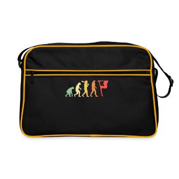 Skier Evolution Montagnes Ski Sports Skieur Ski - Sac Retro - noir/or - Devant