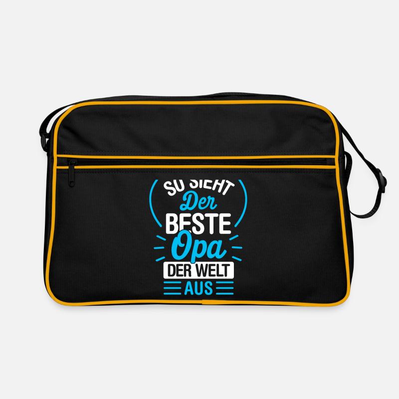 Großvater So Sieht Der Beste Opa Der Welt Aus Retro Tasche