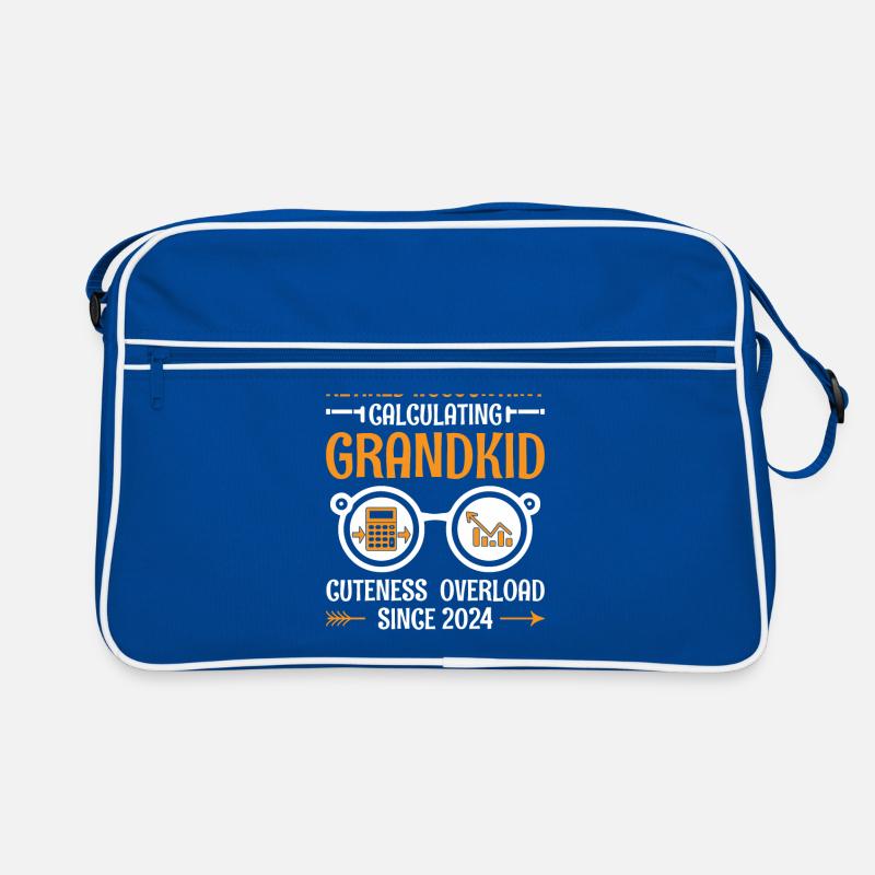 Grand-mère à la retraite Pensioner Comptable Banque Sac Retro