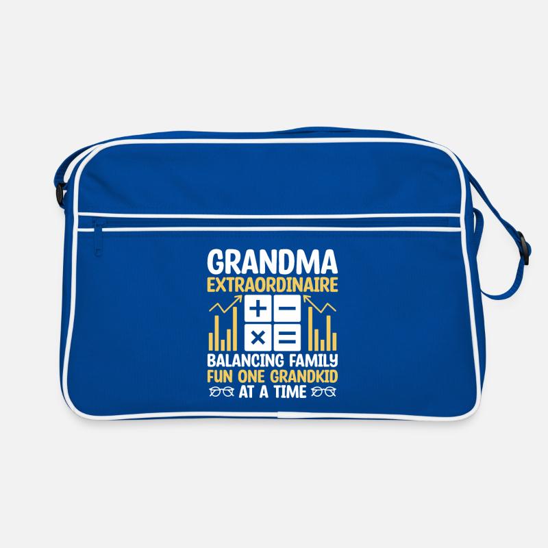Grand-mère à la retraite Pensioner Comptable Banque Sac Retro