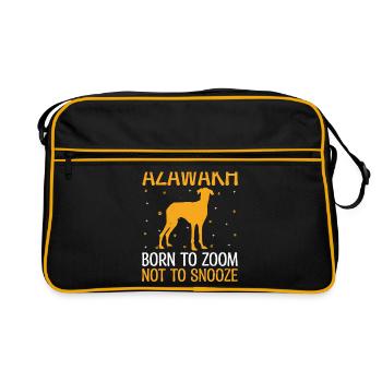 Azawakh Dog Owner Arabian Greyhound Tuareg Sloughi - Sac Retro - noir/or - Devant