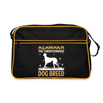 Azawakh Dog Owner Arabian Greyhound Tuareg Sloughi - Sac Retro - noir/or - Devant