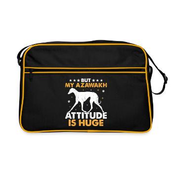 Azawakh Dog Owner Arabian Greyhound Tuareg Sloughi - Sac Retro - noir/or - Devant