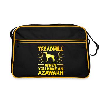 Azawakh Dog Owner Arabian Greyhound Tuareg Sloughi - Sac Retro - noir/or - Devant