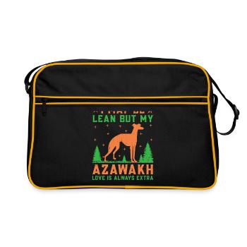 Azawakh Dog Owner Arabian Greyhound Tuareg Sloughi - Sac Retro - noir/or - Devant