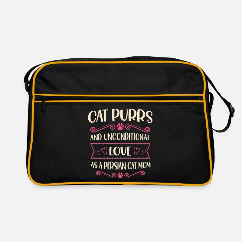 Chat persan Chat Amoureux Propriétaire de chat Persan Longhair C Sac Retro
