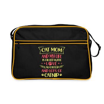 Persian Cat Cat Lover Cat Owner Persian Longhair C - Retro Bag - black/gold - Front