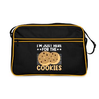 Backen Bäckerei Konditorei Konditor Bäcker Konfekt - Retro Tasche - Schwarz/Gold - Vorne