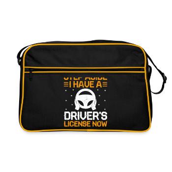 Driving License Passed New Driver Permit Driving S - Retro Bag - black/gold - Front