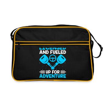 Driving License Passed New Driver Permit Driving S - Retro Bag - black/gold - Front