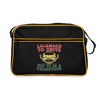 Driving License Passed New Driver Permit Driving S - Retro Bag - black/gold - Front