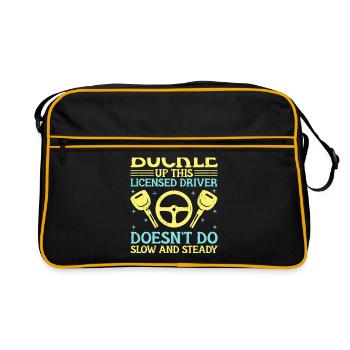 Driving License Passed New Driver Permit Driving S - Retro Bag - black/gold - Front