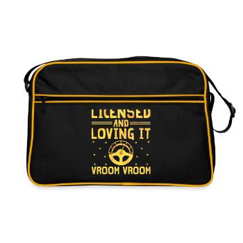 Driving License Passed New Driver Permit Driving S - Retro Bag - black/gold - Front