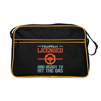 Driving License Passed New Driver Permit Driving S - Retro Bag - black/gold - Front