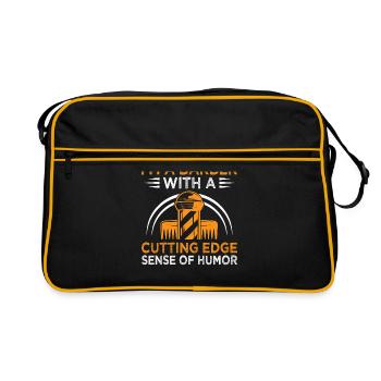 Coiffeur Coiffeur Coiffeur Coiffure Coiffure - Sac Retro - noir/or - Devant