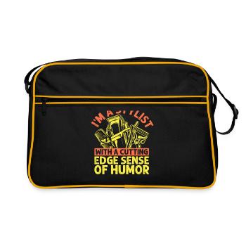 Coiffeur Coiffeur Coiffeur Coiffure Coiffure - Sac Retro - noir/or - Devant