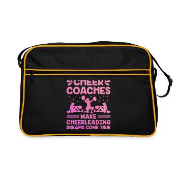Cheerleading Coach Cheer Coach Cheerleader Cheer T - Sac Retro - noir/or - Devant