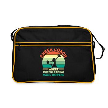 Cheerleading Coach Cheer Coach Cheerleader Cheer T - Sac Retro - noir/or - Devant