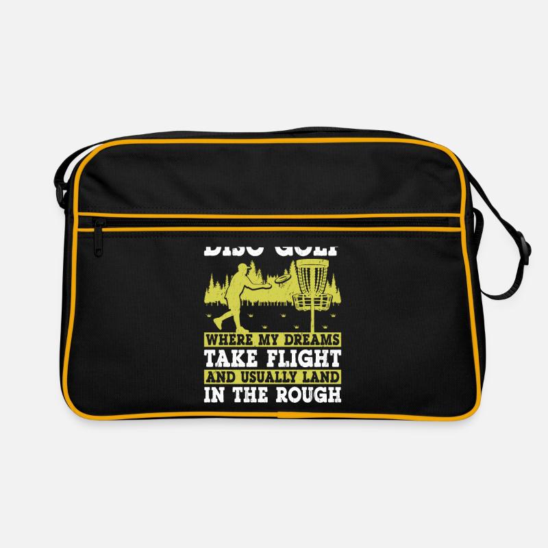 Disc Golf Player Disc Golfer Frisbee Player Par Pu Sac Retro