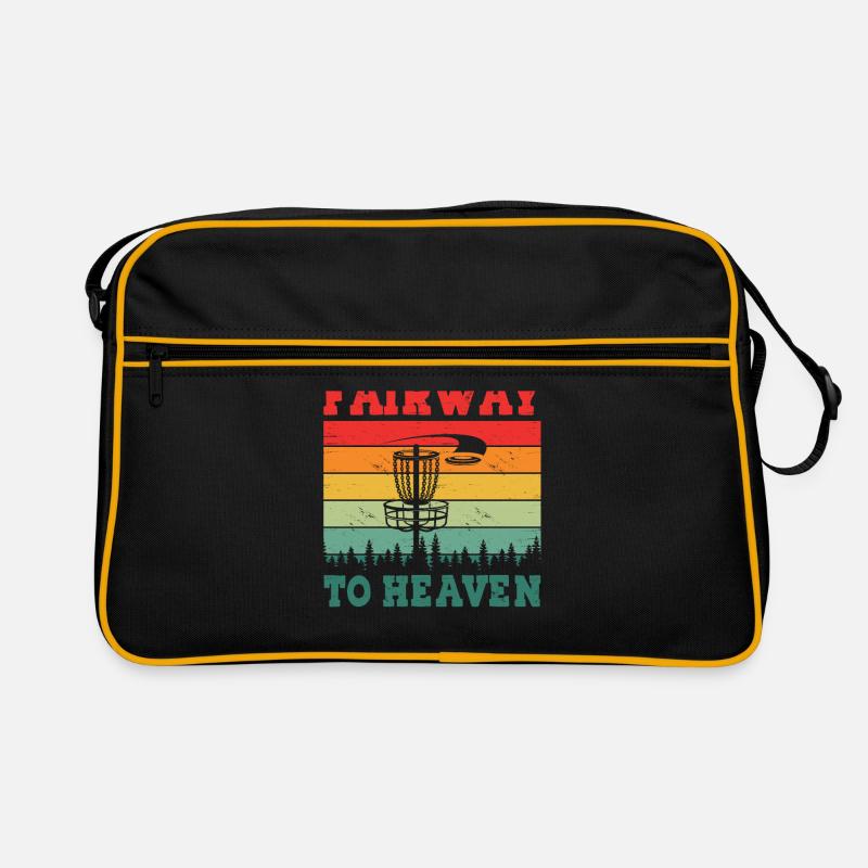Disc Golf Player Disc Golfer Frisbee Player Par Pu Sac Retro