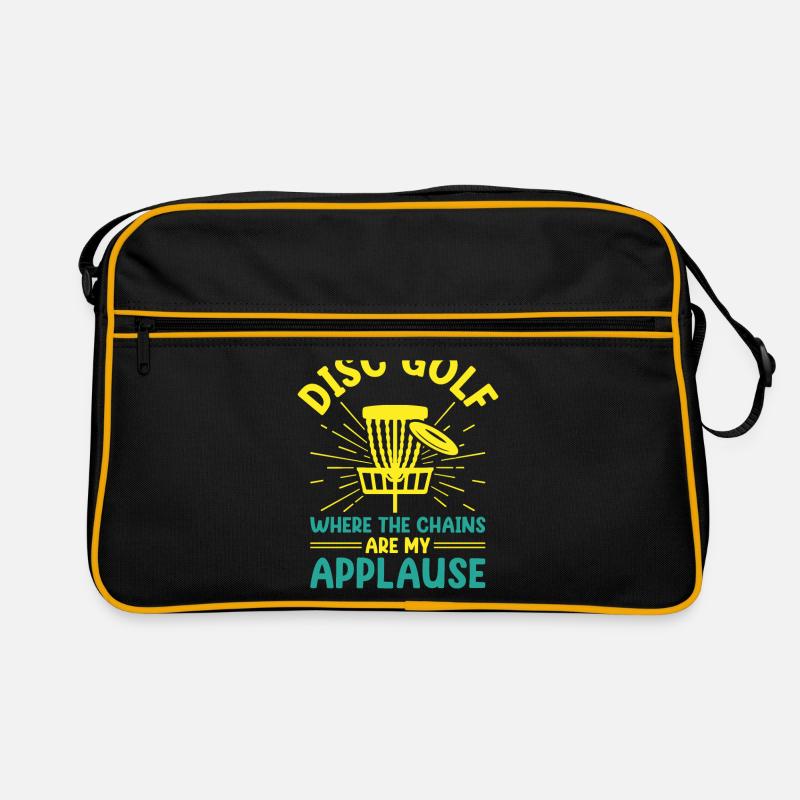 Disc Golf Player Disc Golfer Frisbee Player Par Pu Retro Tasche