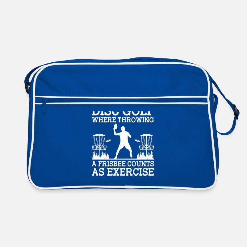 Disc Golf Player Disc Golfer Frisbee Player Par Pu Retro Tasche