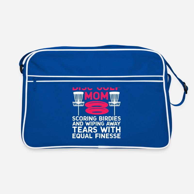 Disc Golf Player Disc Golfer Frisbee Player Par Pu Retro Bag
