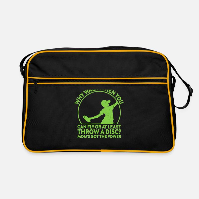 Disc Golf Player Disc Golfer Frisbee Player Par Pu Retro Tasche