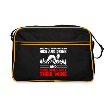 Wandern Bergsteigen Trekking Natur Outdoor Alco - Retro Tasche - Schwarz/Gold - Vorne