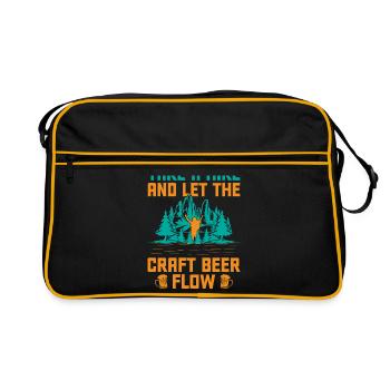 Wandern Bergsteigen Trekking Natur Outdoor Alco - Retro Tasche - Schwarz/Gold - Vorne