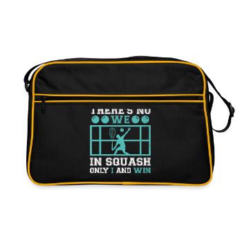 Joueur de squash Joueur de squash Joueur de tennis Raquetball Spor - Sac Retro - noir/or - Devant