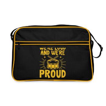 Drum Corps Marching Band Drum Corp Musik Percussio - Retro Tasche - Schwarz/Gold - Vorne