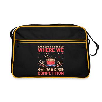 Drum Corps Marching Band Drum Corp Music Percussio - Retro Tasche - Schwarz/Gold - Vorne
