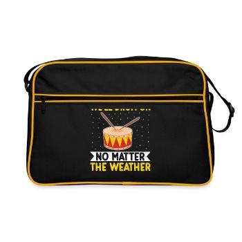 Drum Corps Marching Band Drum Corp Music Percussio - Retro Tasche - Schwarz/Gold - Vorne