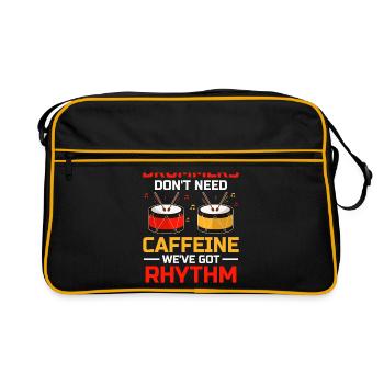 Drum Corps Marching Band Drum Corp Music Percussio - Retro Tasche - Schwarz/Gold - Vorne
