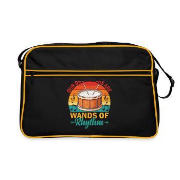Drum Corps Marching Band Drum Corp Music Percussio - Retro Tasche - Schwarz/Gold - Vorne