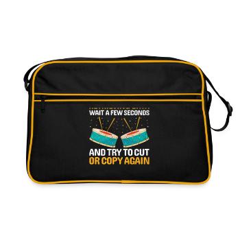 Drum Corps Marching Band Drum Corp Music Percussio - Retro Tasche - Schwarz/Gold - Vorne