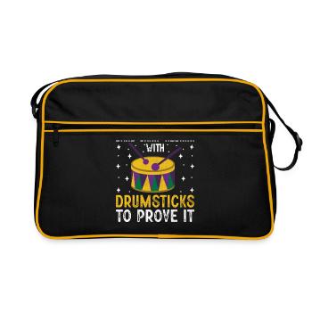 Drum Corps Marching Band Drum Corp Musik Percussio - Retro Tasche - Schwarz/Gold - Vorne