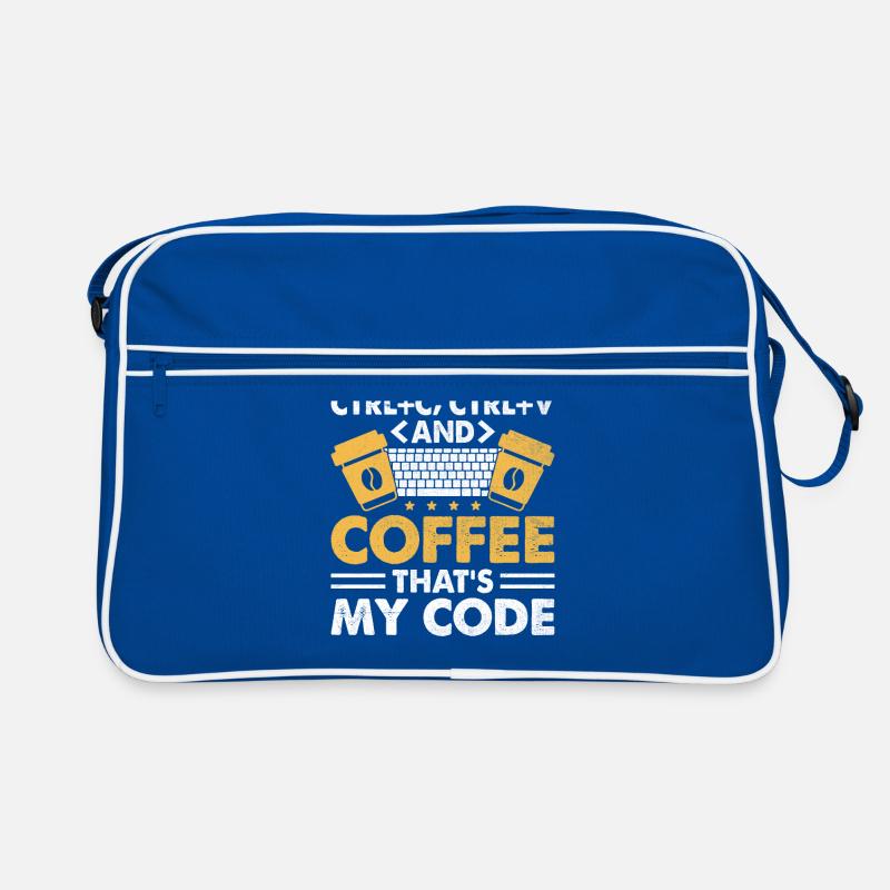Kaffee-Codierung Programmierer Programmierer Entwickler Nerd Coff Retro Tasche