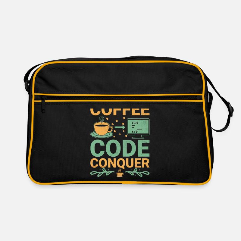 Café Codage Programmeur Codeur Développeur Nerd Coff Sac Retro