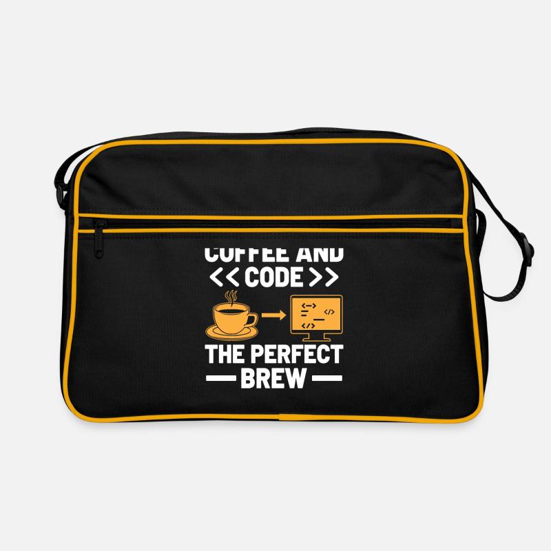 Coffee Coding Programmer Coder Developer Nerd Coff Retro Bag