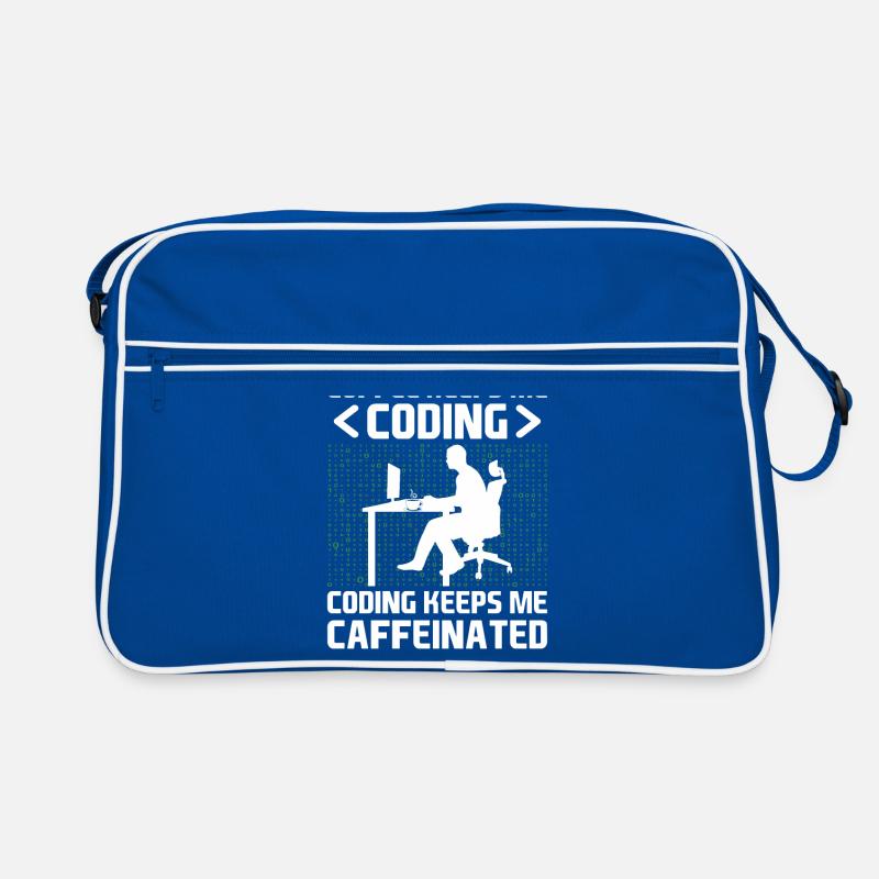 Kaffee-Codierung Programmierer Programmierer Entwickler Nerd Coff Retro Tasche