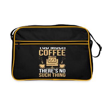Coffee Coding Programmer Coder Developer Nerd Coff - Retro Bag - black/gold - Front