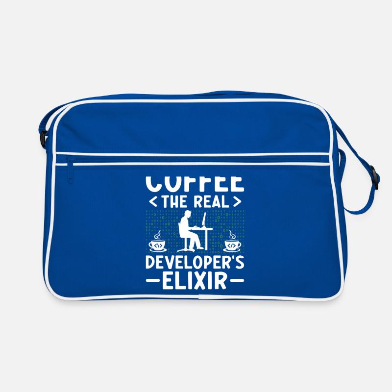 Kaffee-Codierung Programmierer Programmierer Entwickler Nerd Coff Retro Tasche